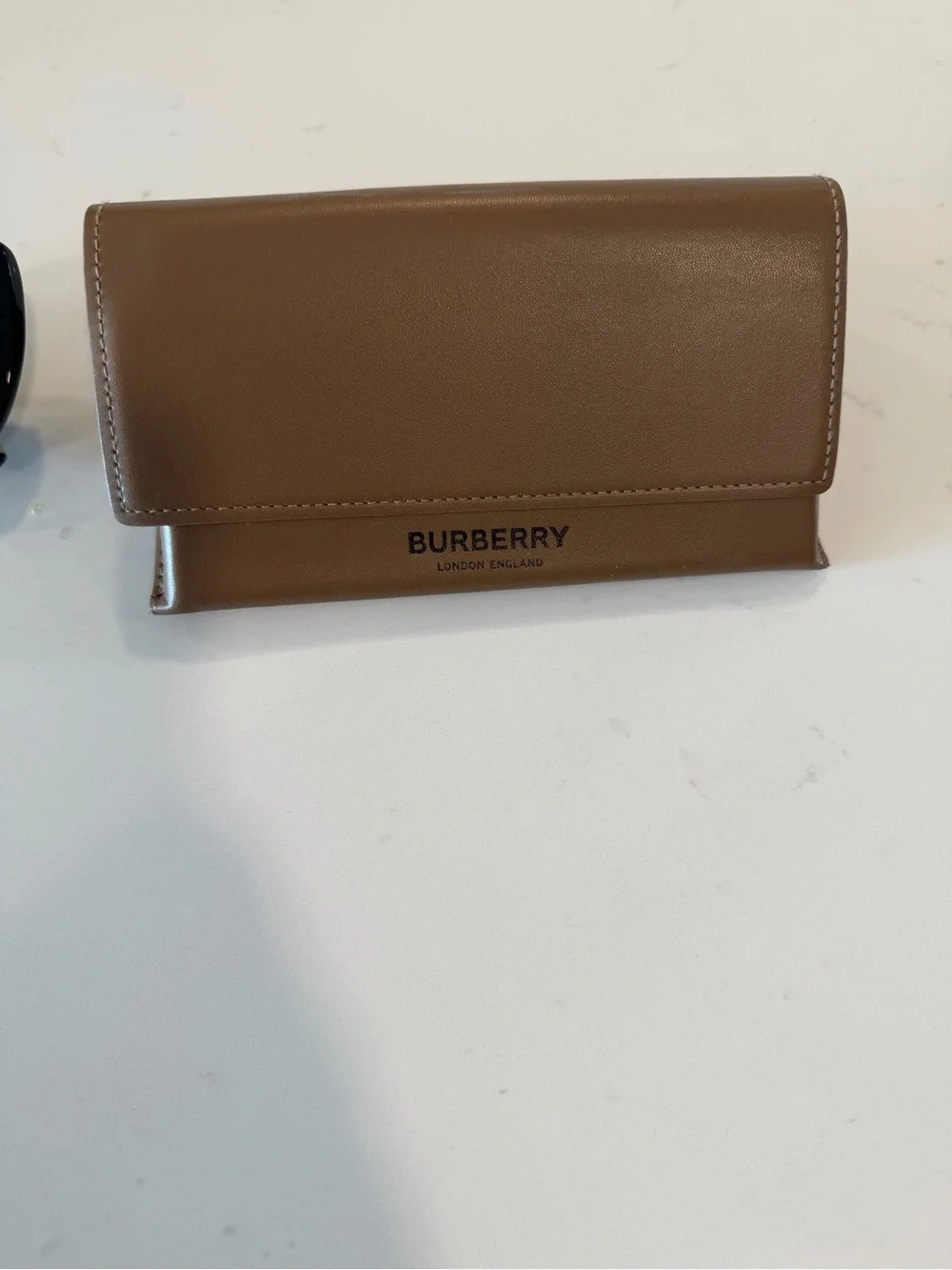 Burberry Black Cat-Eye Sunglasses with Check-Pattern Temples (BE4323 CAROLL)